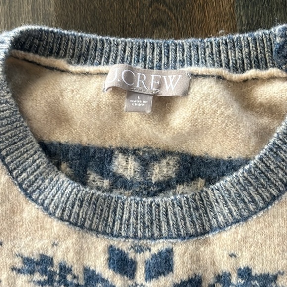 J Crew fair isle sweater large - Picture 4 of 4